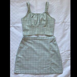 Hollister Advanced Stretch Crop Top & Mini Skirt Set Size M